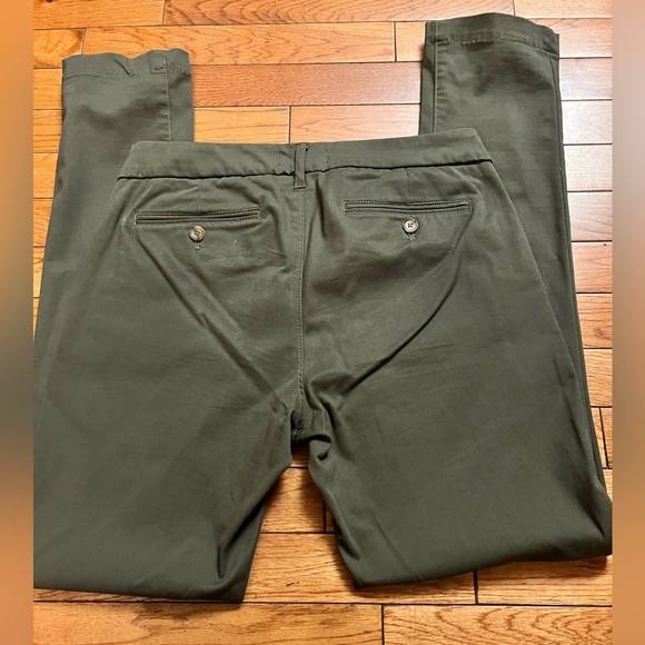 Express Skinny Chinos pants, army green color size W29/L32. Excellent condition - Picture 7 of 12